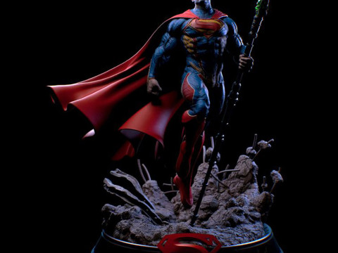 Superman Statue 3D Print Model