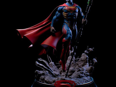 Superman Statue 3D Print Model