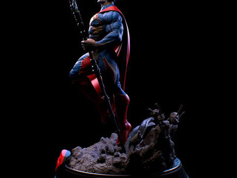 Superman Statue 3D Print Model