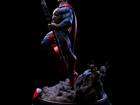 Superman Statue 3D Print Model