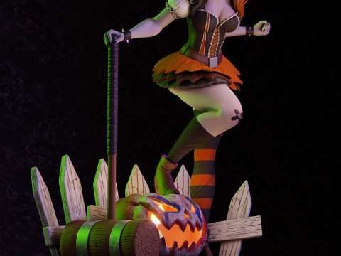 Harley Quinn Halloween 3Dプリントモデル