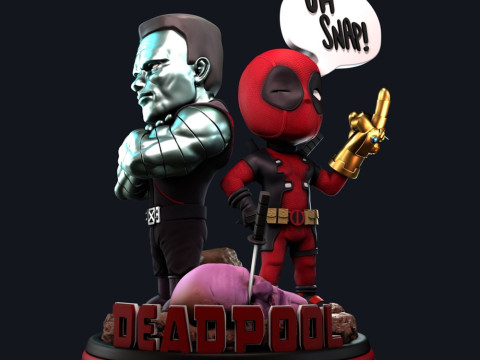 Deadpool Chibi 3D Print Model
