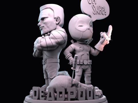 Deadpool Chibi 3D Print Model