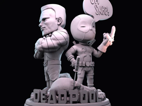 Deadpool Chibi 3D Print Model