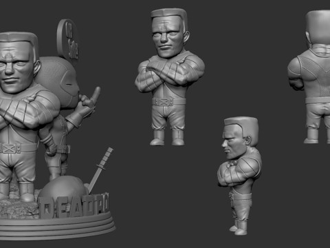 Deadpool Chibi 3D Print Model