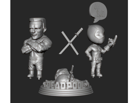 Deadpool Chibi 3D Print Model