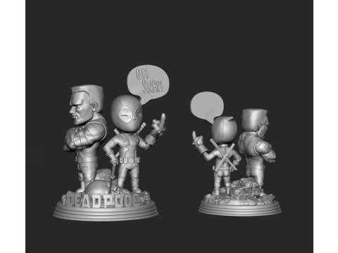 Deadpool Chibi 3D Print Model
