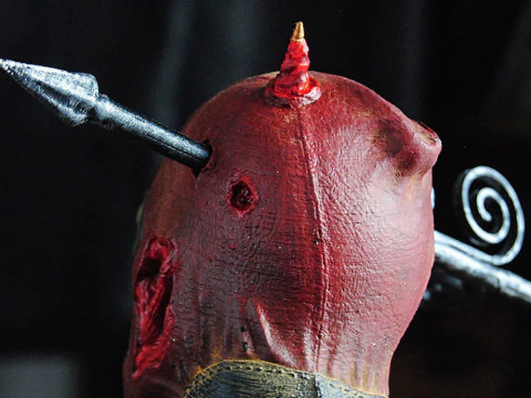 Deadpool Bust Arrow through the Head 3D Print Model