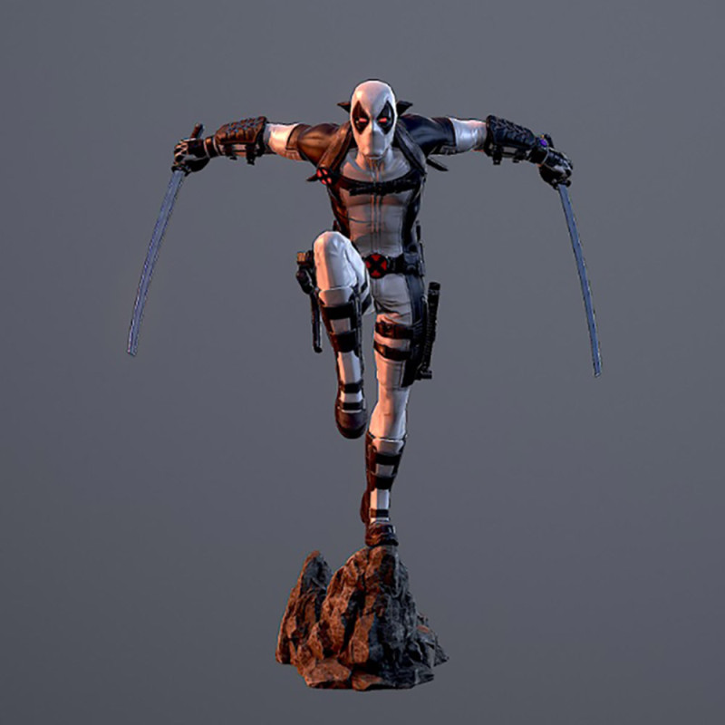 Deadpool X-Force Modello di stampa 3D .c4d .max .obj .3ds .fbx .stl .blend 