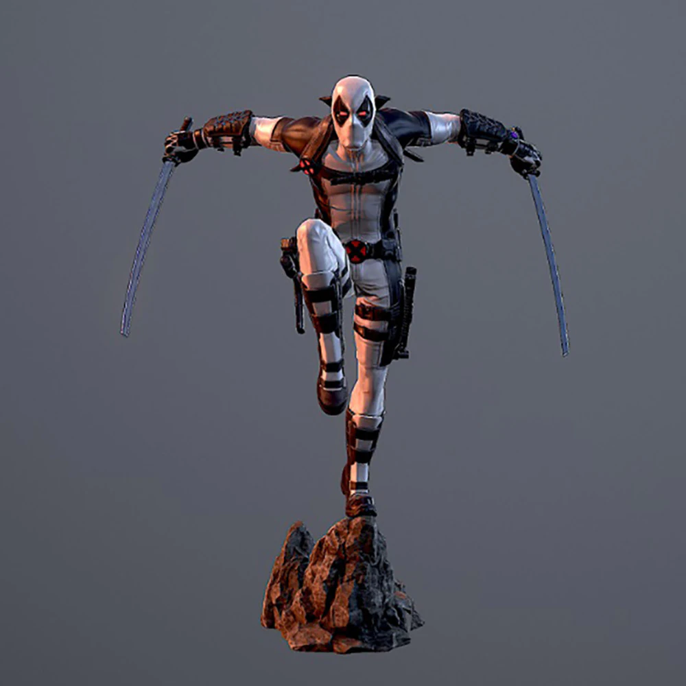 Deadpool X-Force 3D Print Model .c4d .max .obj .3ds .fbx .stl .blend 