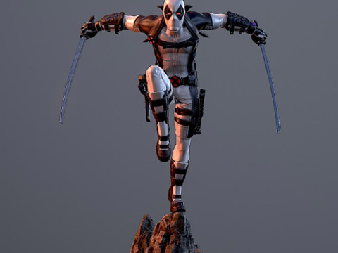 Deadpool X-Force 3D 프린트 모델