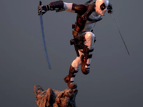 Deadpool X-Force 3D Print Model