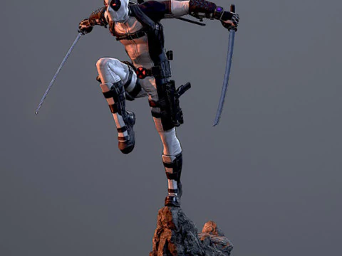Deadpool X-Force 3D Print Model