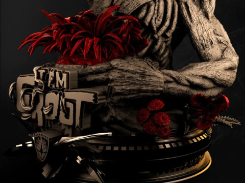 Groot Bust 3D Print Model