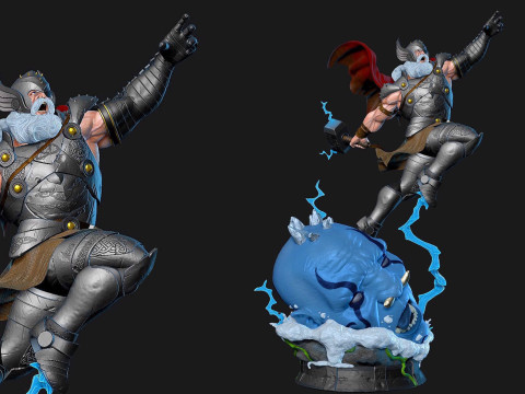 Old King Thor 3D Print Model