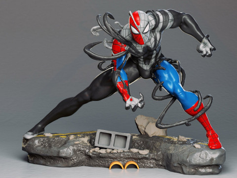 Venom Take Over Spiderman 3D Print Model