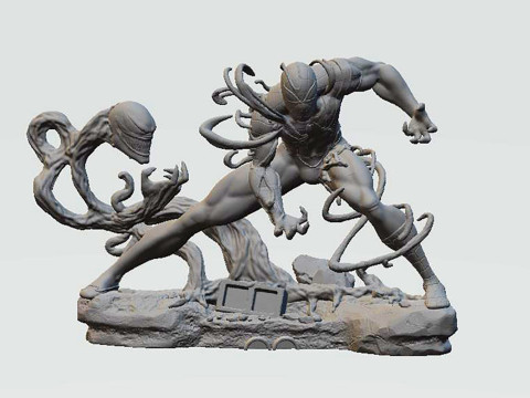 Venom Take Over Spiderman 3D Print Model