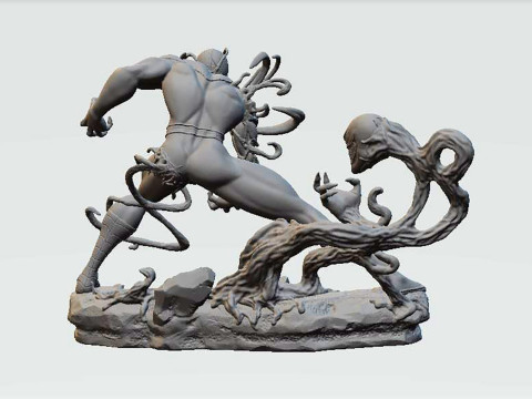 Venom Take Over Spiderman 3D Print Model
