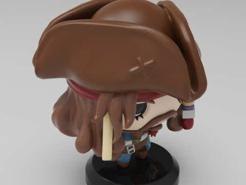 Pirates of the Caribbean - Jack Sparrow Model do druku 3D