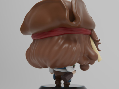 Pirates of the Caribbean - Jack Sparrow Model do druku 3D