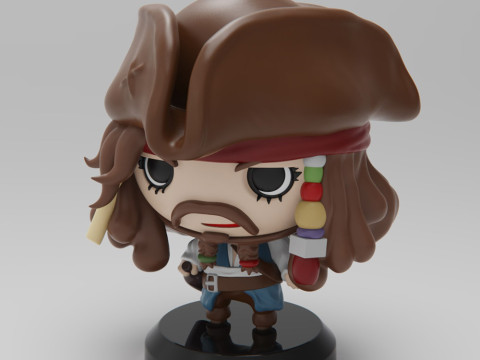 Pirates of the Caribbean - Jack Sparrow Model do druku 3D