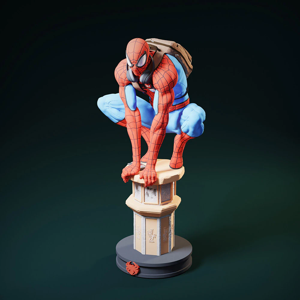 Spiderman 3D Print Model .c4d .max .obj .3ds .fbx .stl .blend
