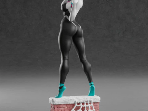 Spider Gwen 3D Print Model