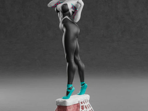 Spider Gwen 3D Print Model