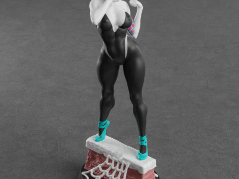 Spider Gwen 3D Print Model