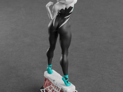Spider Gwen Modèles 3D en vedette
