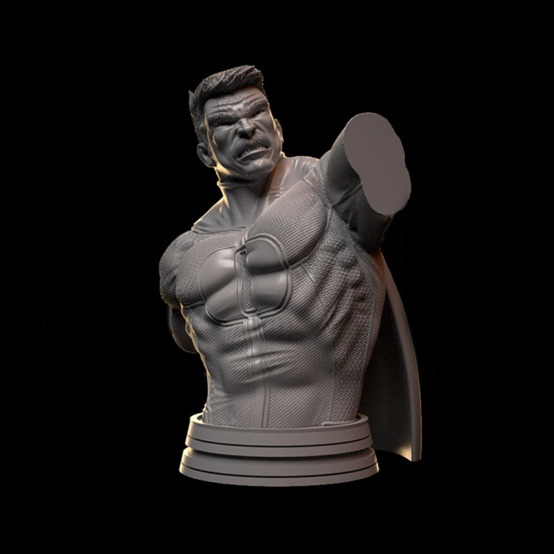 Omniman Bust 3D Print Model .c4d .max .obj .3ds .fbx .stl .blend 