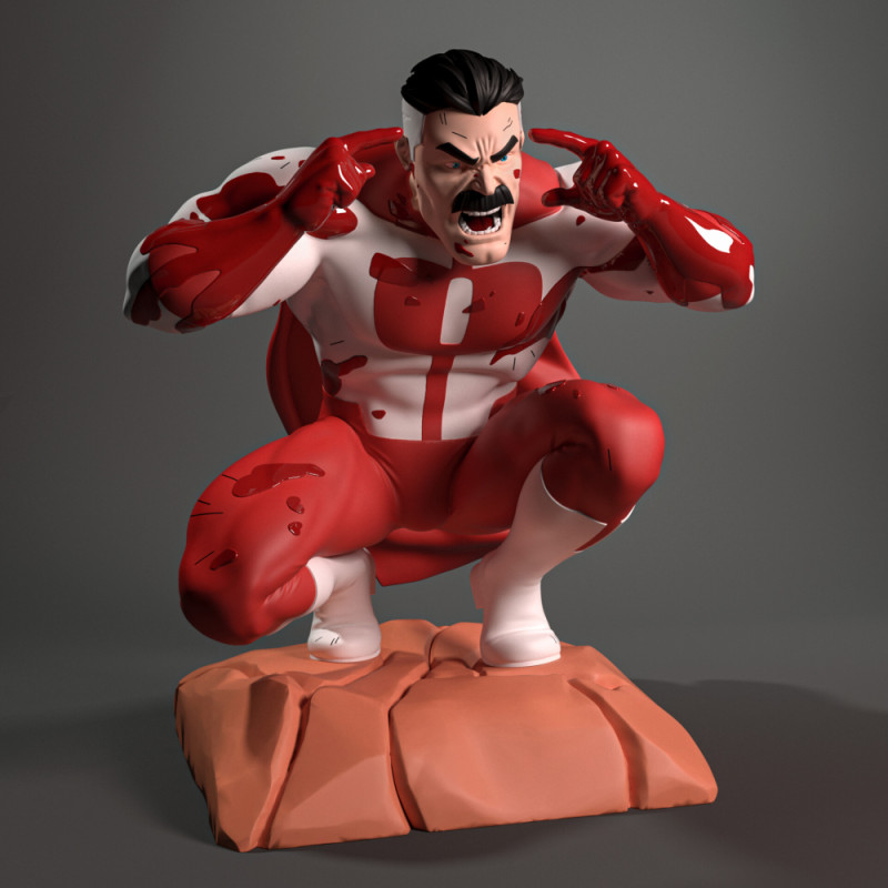 Omniman from Invincible 3D Print Model .c4d .max .obj .3ds .fbx .stl .blend 