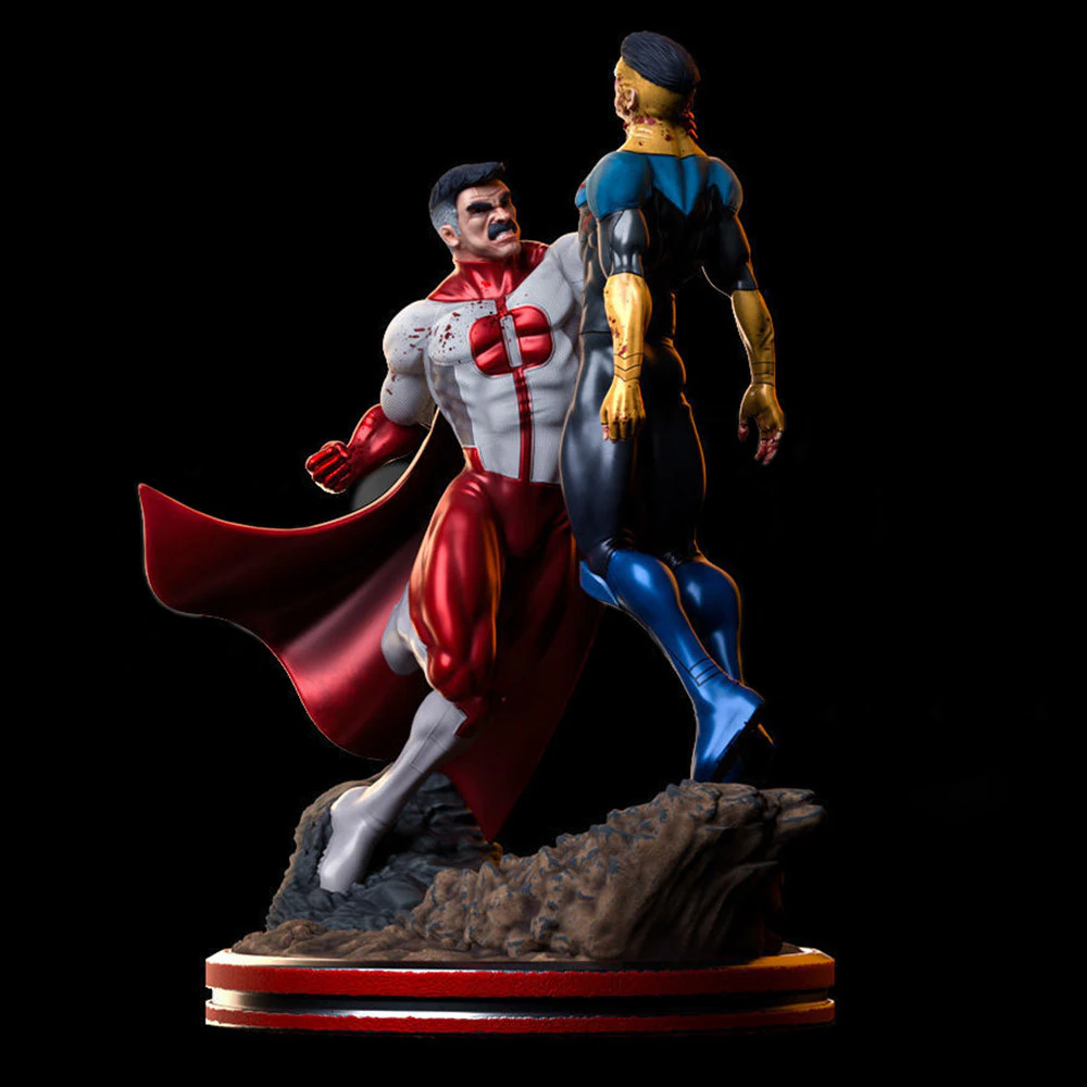 Omniman Defeats Invincible 3D Print Model .c4d .max .obj .3ds .fbx .stl .blend 