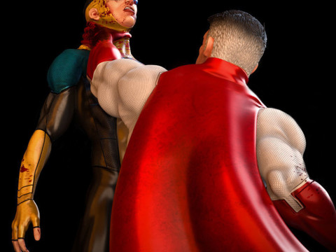 Omniman Defeats Invincible 3D Print Model