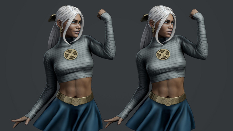 Storm in Senior Staff Uniform 3D Принт Модель .c4d .max .obj .3ds .fbx .stl .blend