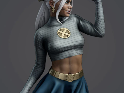 Storm in Senior Staff Uniform 3D Print Model