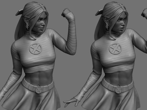 Storm in Senior Staff Uniform 3D Принт Модель