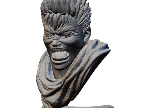 Guts Bust - Berserk 3D Print Model