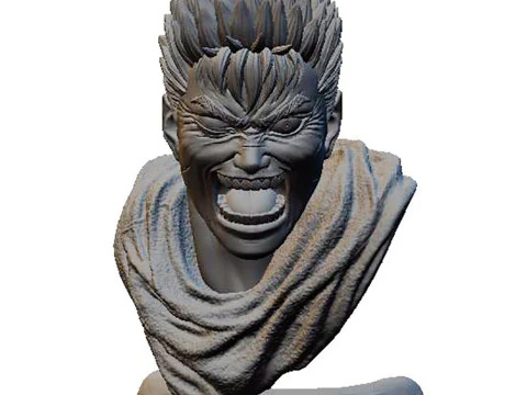 Guts Bust - Berserk 3D Print Model