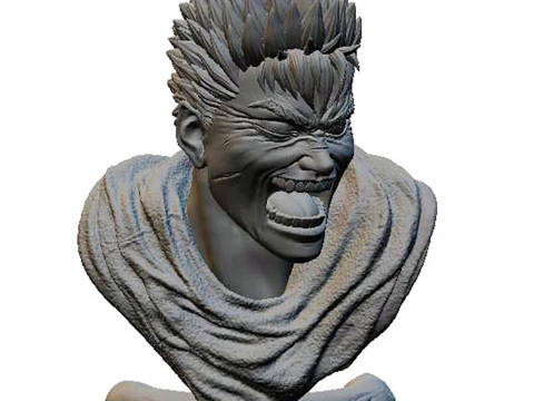 Guts Bust - Berserk 3D Print Model