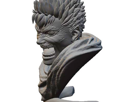 Guts Bust - Berserk 3D Print Model