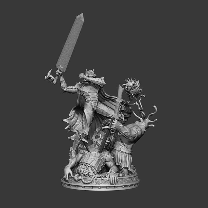 Guts Berserk Modelo de Impressão 3D .c4d .max .obj .3ds .fbx .stl .blend 