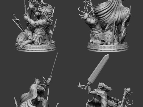 Guts Berserk Modelo de Impressão 3D