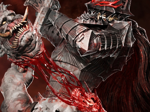 Guts Berserk Modelo de Impressão 3D