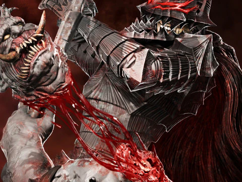 Guts Berserk 3D Print Model