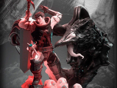 Guts Berserk 3D Print Model