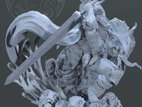 Guts Berserk 3D Print Model
