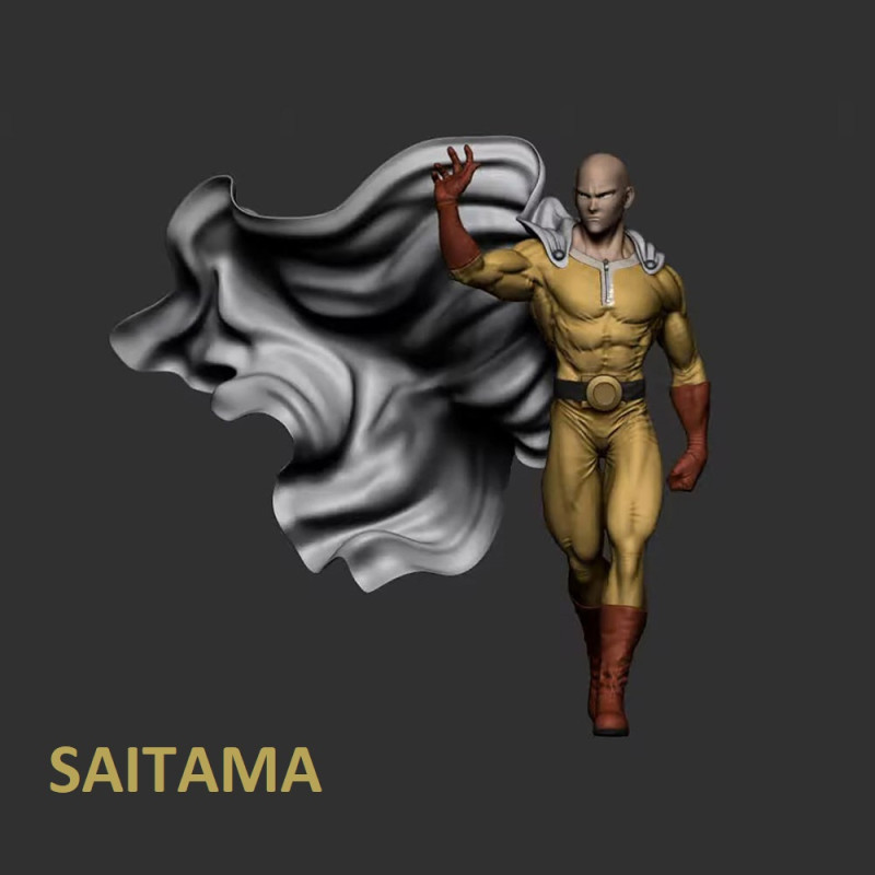Saitama Statue 3D-printmodel .c4d .max .obj .3ds .fbx .stl .blend 