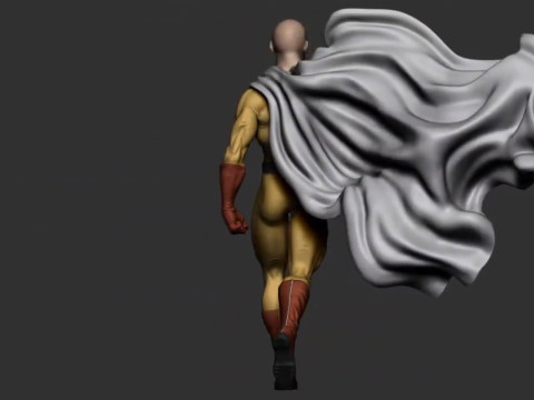 Saitama Statue 3D-printmodel