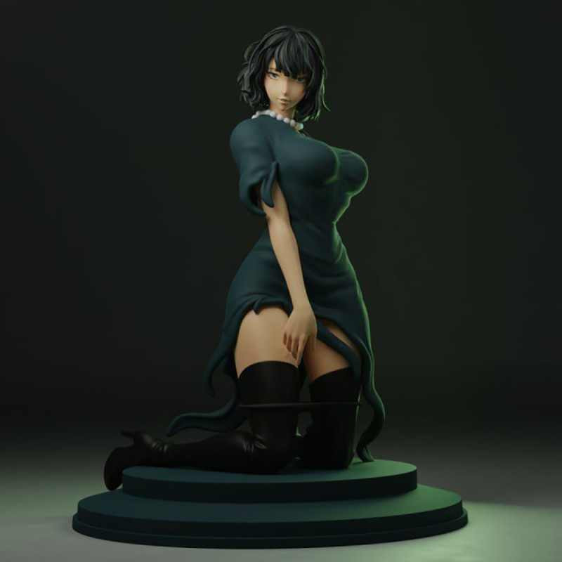 Fubuki One Punch Man 3D Print Model .c4d .max .obj .3ds .fbx .stl .blend 